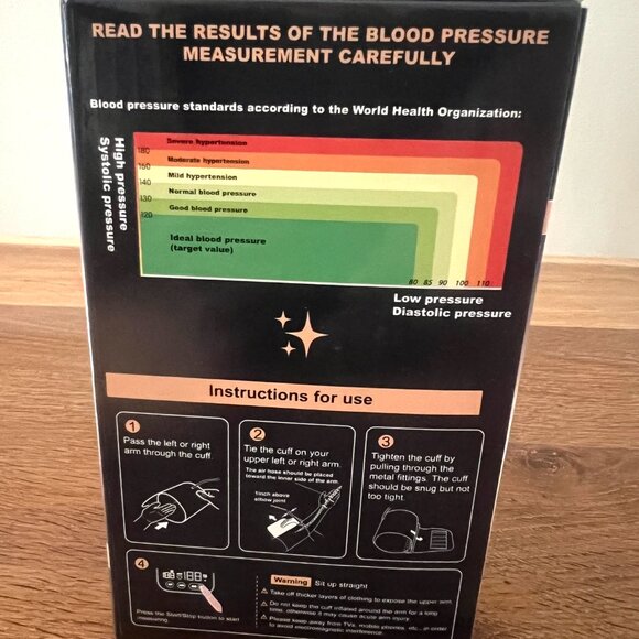 Brand NEW Automatic Digital upper arm Blood pressure monitor. - Picture 8 of 10